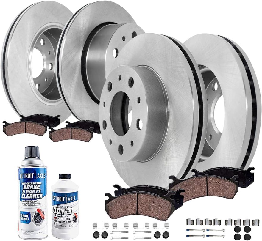 Main Image - Front Rear Rotors Brake Pads Kit