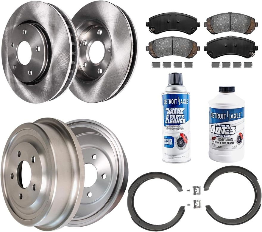 Main Image - Front Rotors Pads Rear Drums Kit
