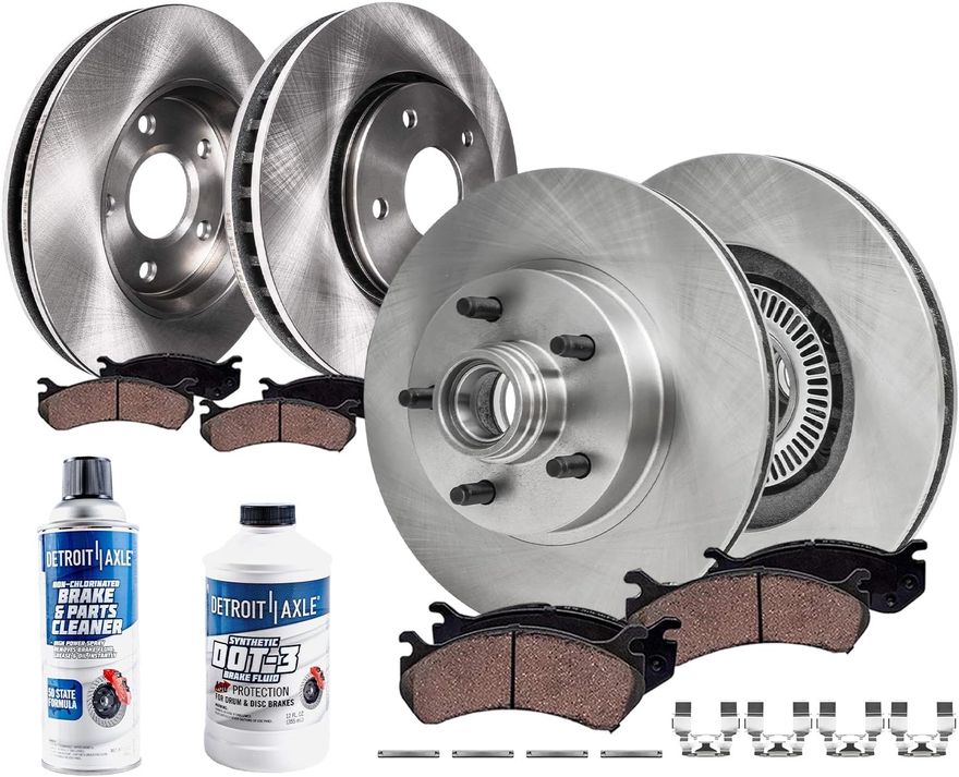 Main Image - Front Rear Rotors Brake Pads Kit