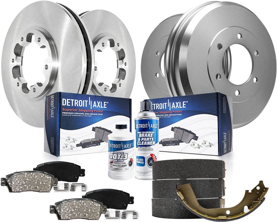 Main Image - Front Rotors Pads Rear Drums Kit