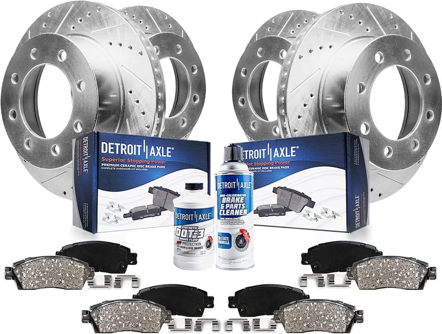 Main Image - Front Rear Rotors Brake Pads Kit
