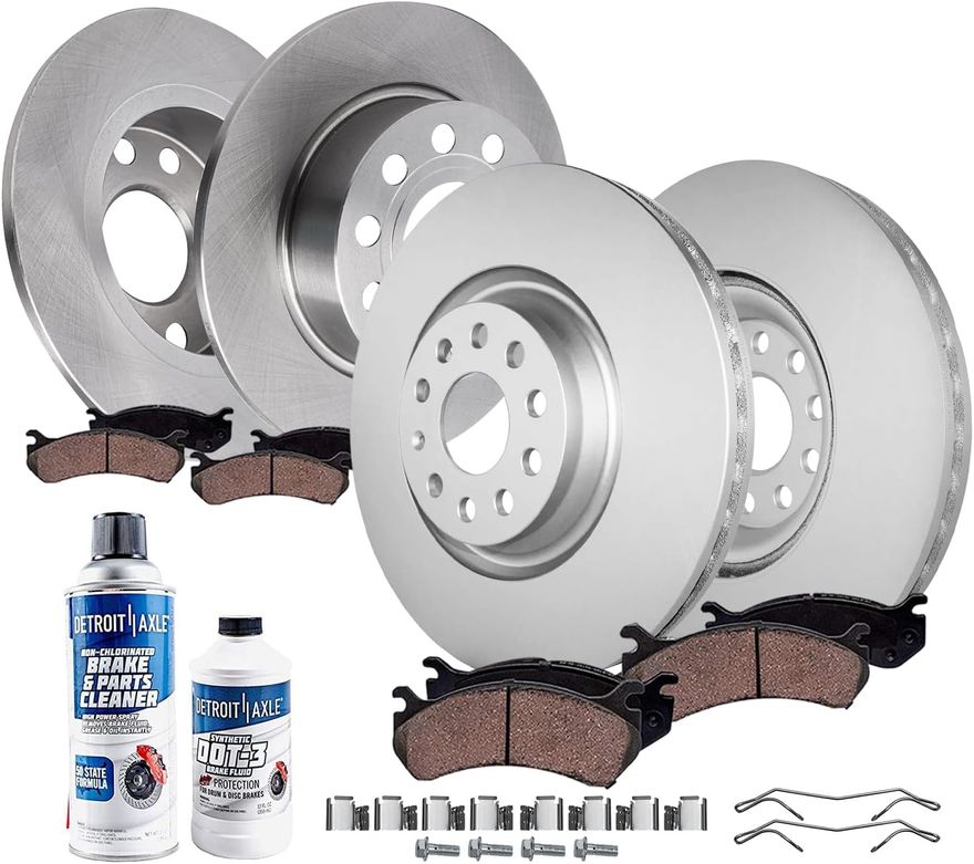 Main Image - Front Rear Rotors Brake Pads Kit