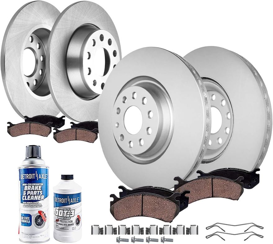 Main Image - Front Rear Rotors Brake Pads Kit