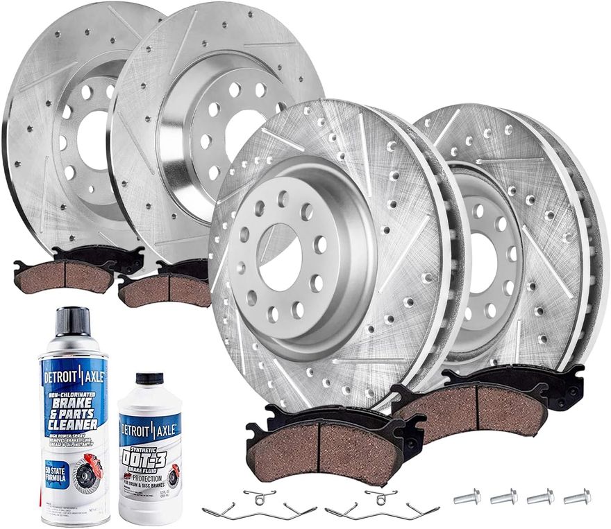 Main Image - Front Rear Rotors Brake Pads Kit