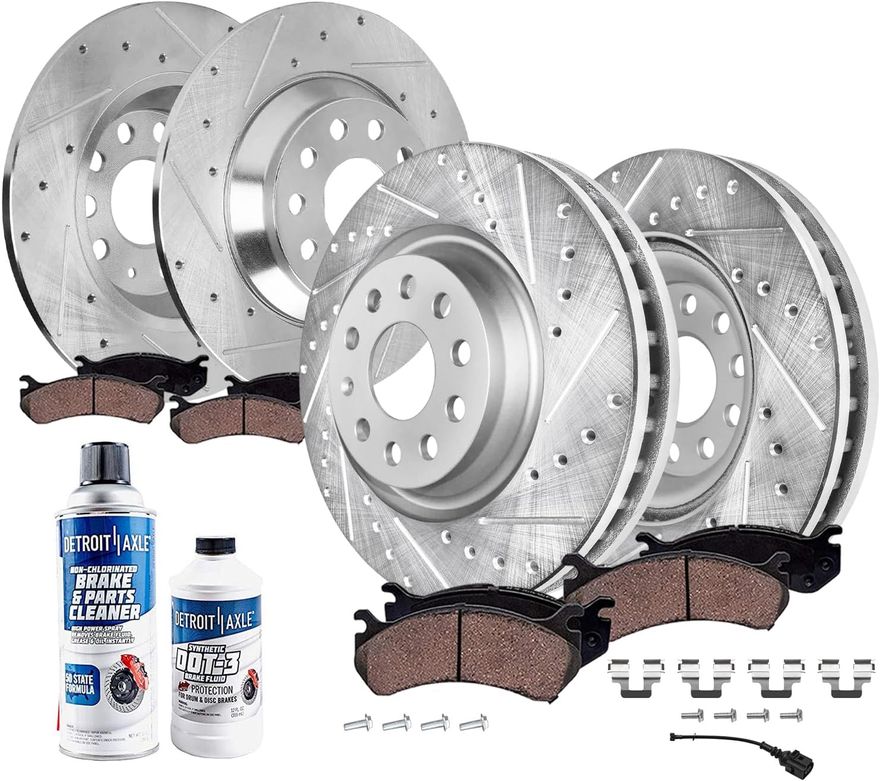 Main Image - Front Rear Rotors Brake Pads Kit