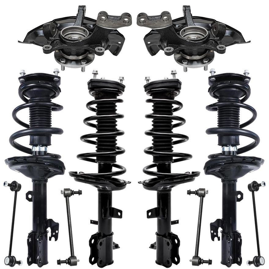 Main Image - Front Rear Struts Knuckles Hubs