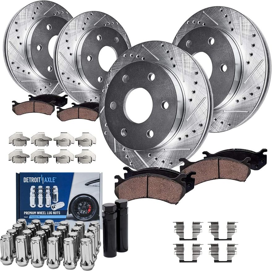 Main Image - Front Rear Rotors Brake Pads