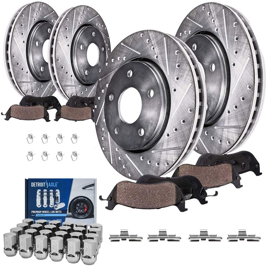 Main Image - Front Rear Rotors Wheel Lug Nuts