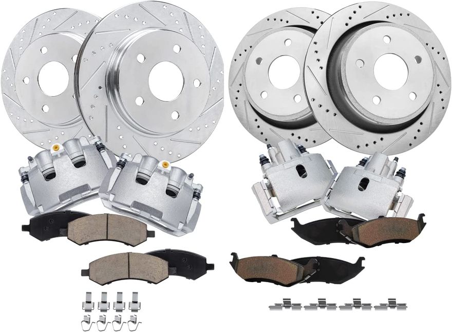 Main Image - Front Rear Drilled Rotor Caliper