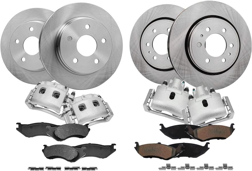 Main Image - Front Rear Rotors Calipers Pads