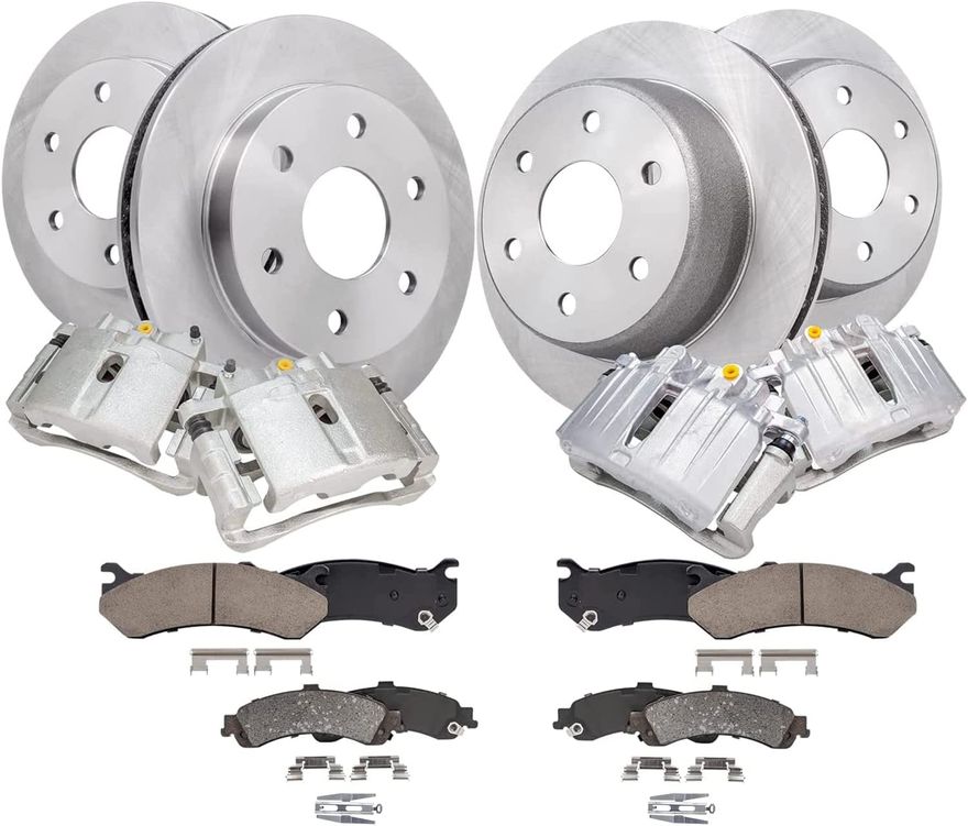 Main Image - Front Rear Rotors Calipers Pads