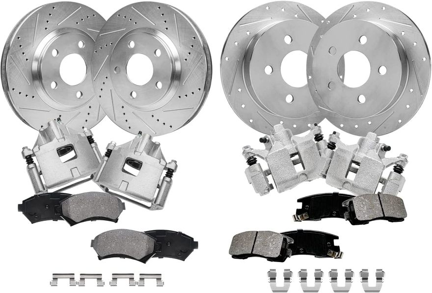 Main Image - Front Rear Rotors Calipers Pads