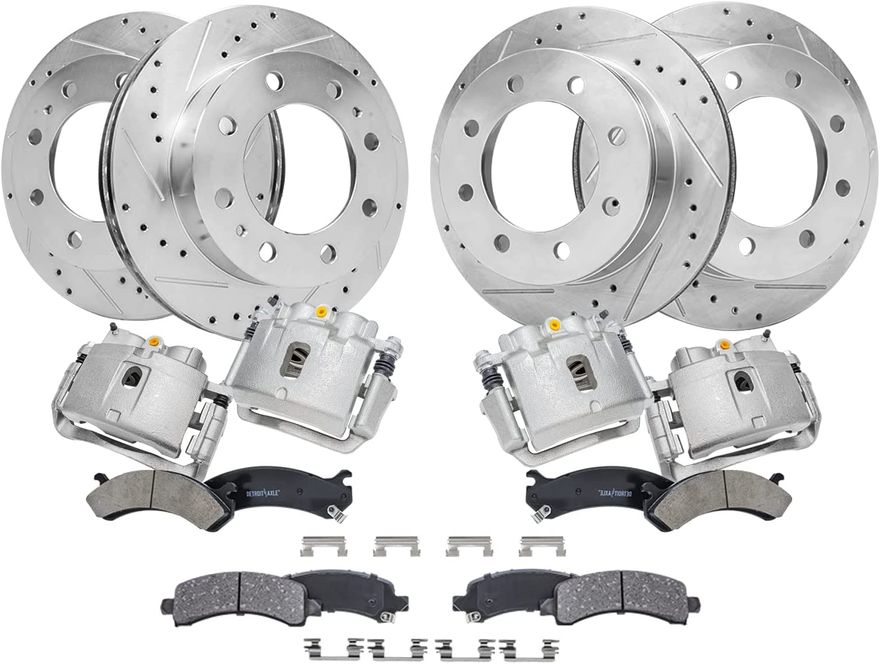 Main Image - Front Rear Rotors Calipers Pads