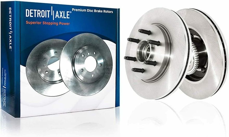 Front Disc Brake Rotors - R-54107 x2