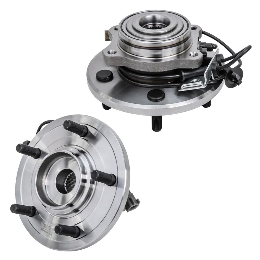 thumbnail interactive-video image 1 of Detroit Axle 12-Piece Front Suspension Kit For 2004-2006 Chrysler Pacifica – Struts, Control Arms, Hubs, Tie Rods 1 of 5