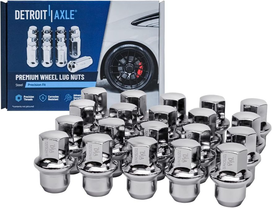 Chrome Wheel Lug Nut - 7257SCHx20