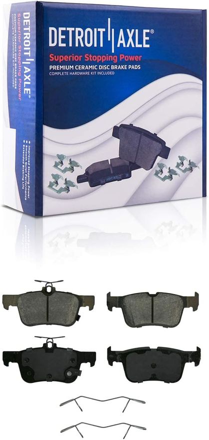 Rear Ceramic Brake Pad - P-1665 x2