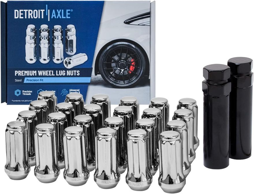 Wheel Lug Nut w/Socket Key - 3809LCHx26