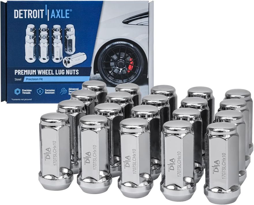 Chrome Wheel Lug Nut - 1707SLCHx20