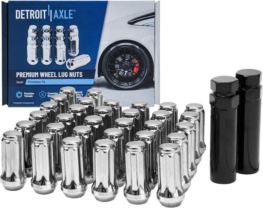 Wheel Lug Nut w/Socket Key - 3809LCHx34