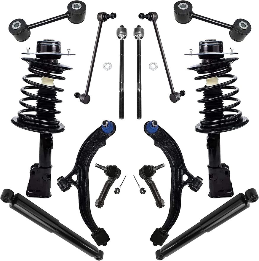 Front Struts w/Coil Spring - 171572L_171572R