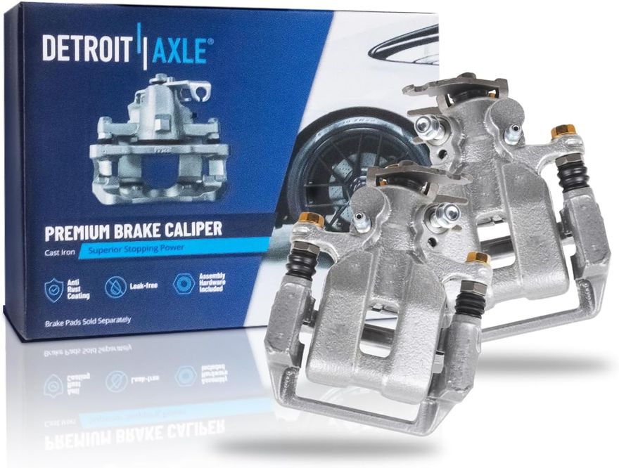 Pair Rear Brake Calipers (Remanufactured)