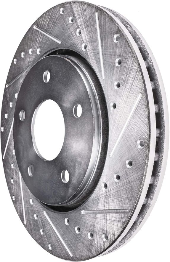 Front Drilled Brake Rotor - S-800235 x2