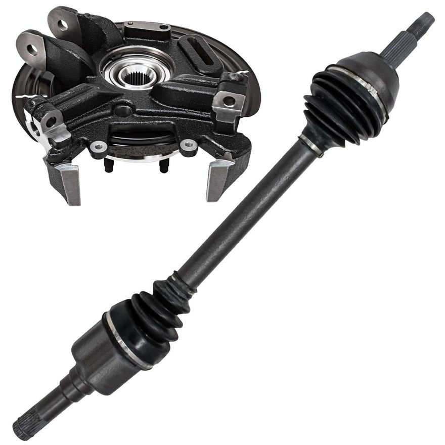 Main Image - Rear Left CV Axle Knuckle & Hub