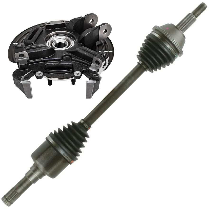 Main Image - Rear Left CV Axle Knuckle & Hub