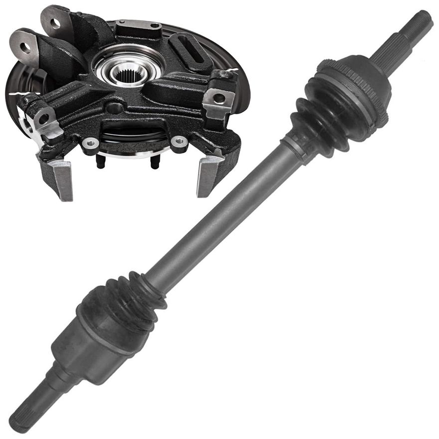 Main Image - Rear Right CV Axle Knuckle & Hub