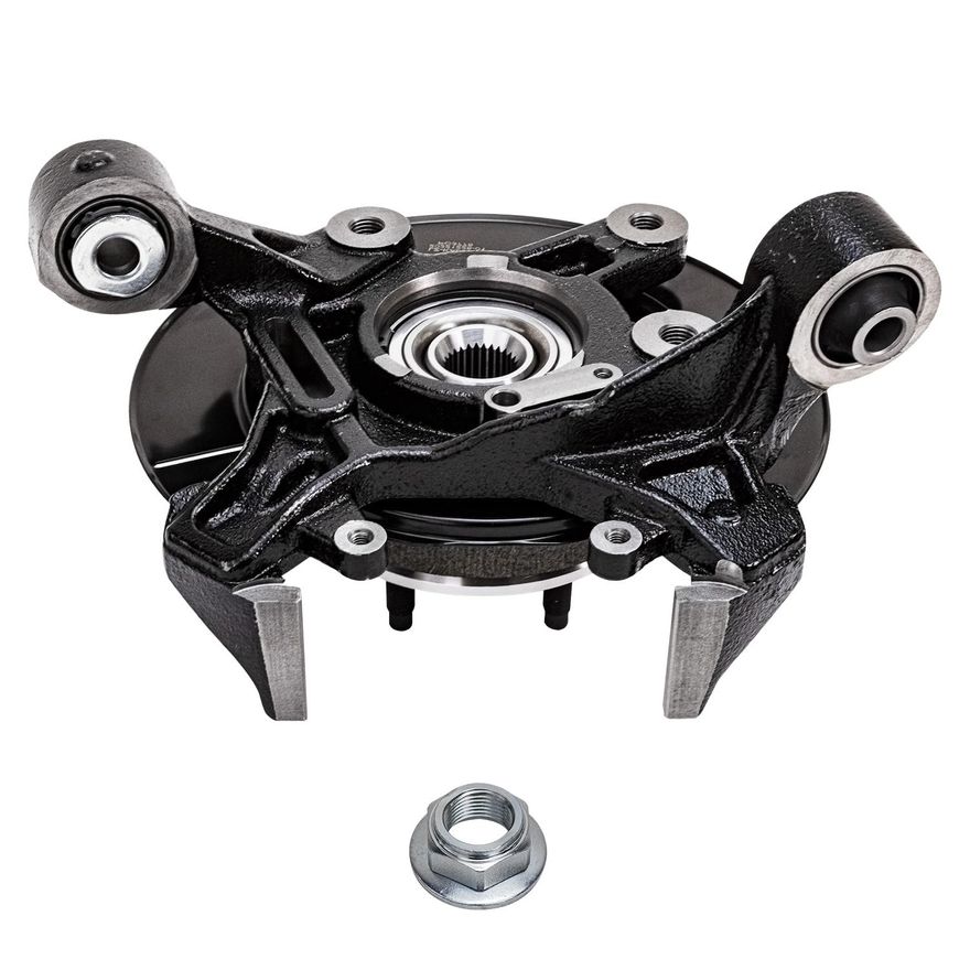 Rear Left Knuckle and Wheel Hub - KA698413