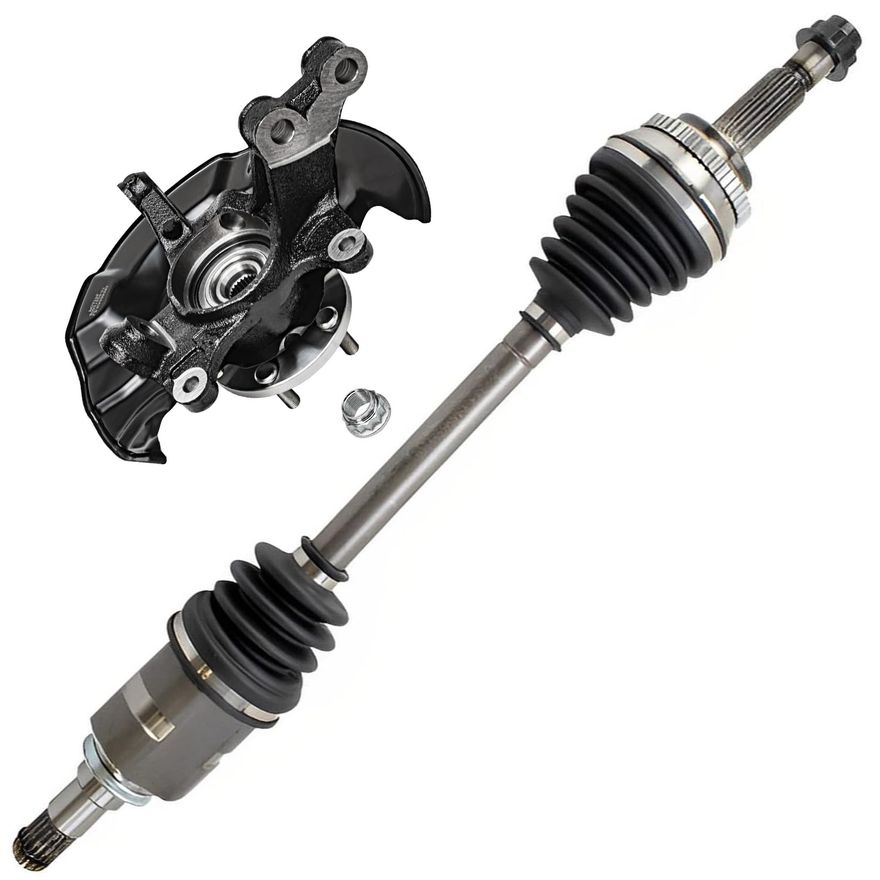 Main Image - Front Left Knuckle & Hub Axle