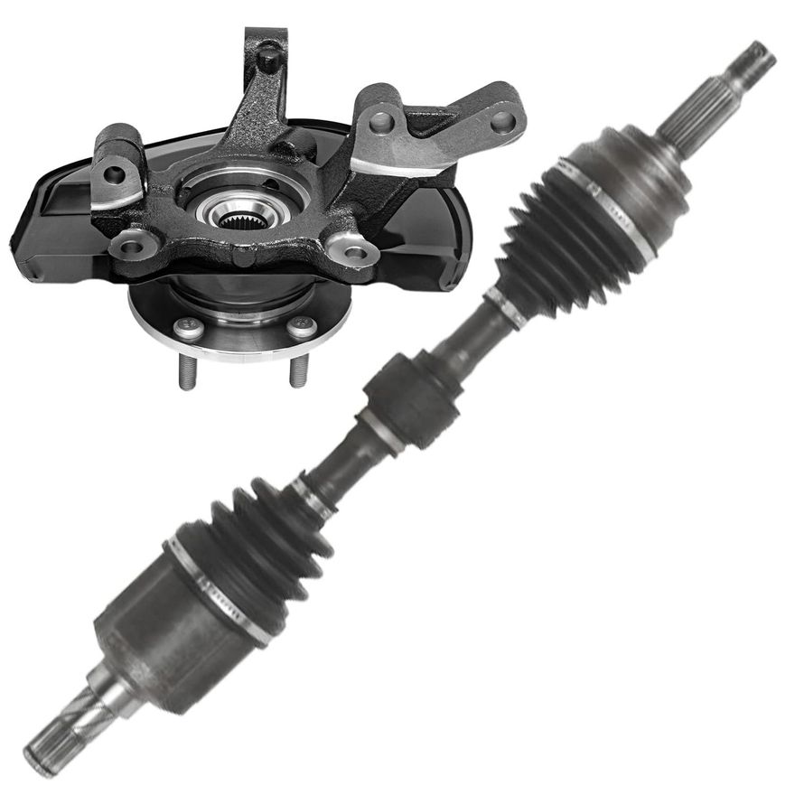 Main Image - Front Left CV Axle Knuckle & Hub