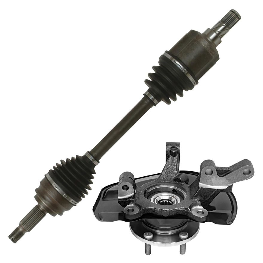 Main Image - Front Left CV Axle Knuckle & Hub