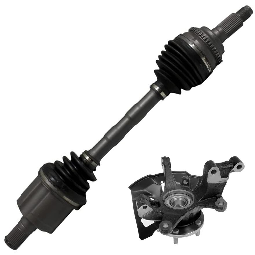 Main Image - Front Left CV Axle Knuckle & Hub