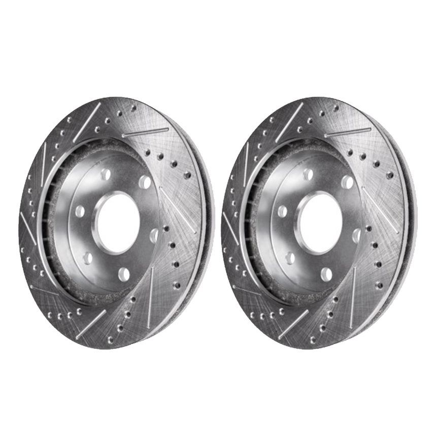 Rear Drilled Disc Brake Rotor - S-55084 x2