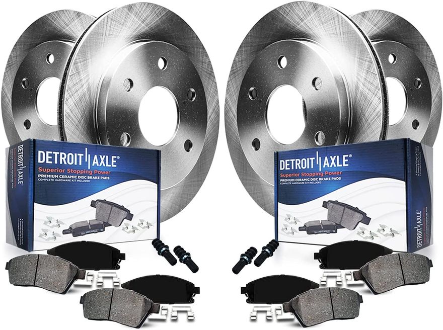 Main Image - Front Rear Brake Rotors Pads