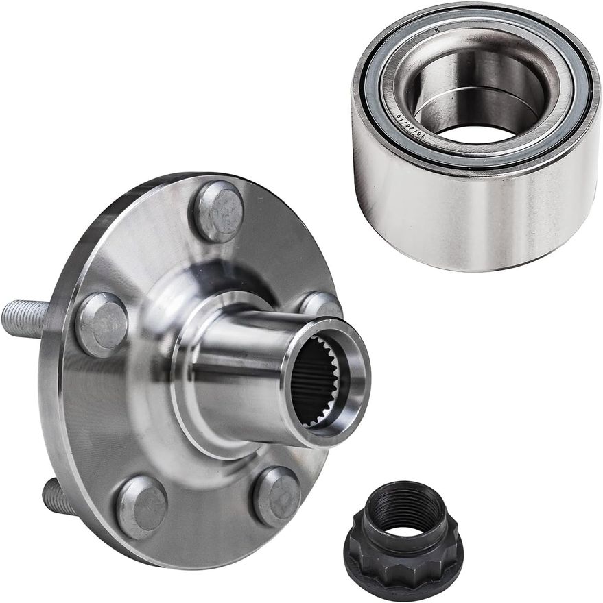Front Wheel Hub and Bearing - BR930598K x2