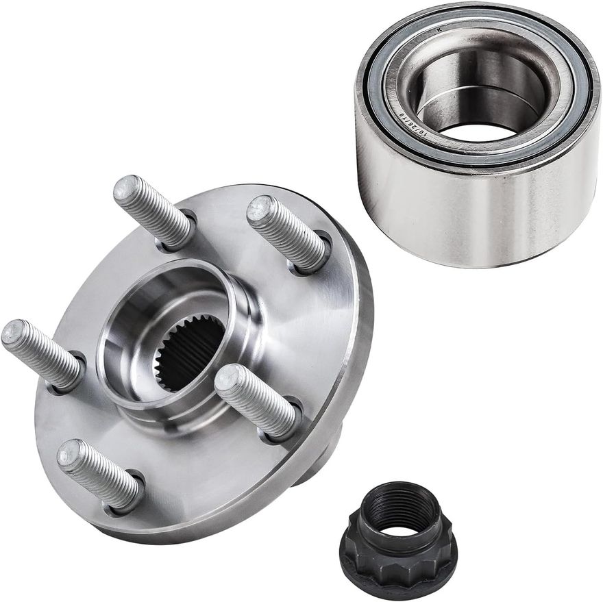 Front Wheel Hub and Bearing - BR930598K x2