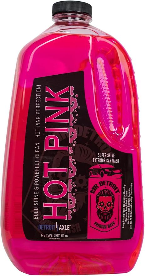 Hot Pink Car Wash Soap 64oz Container Ultra Snow Foam - DACW05