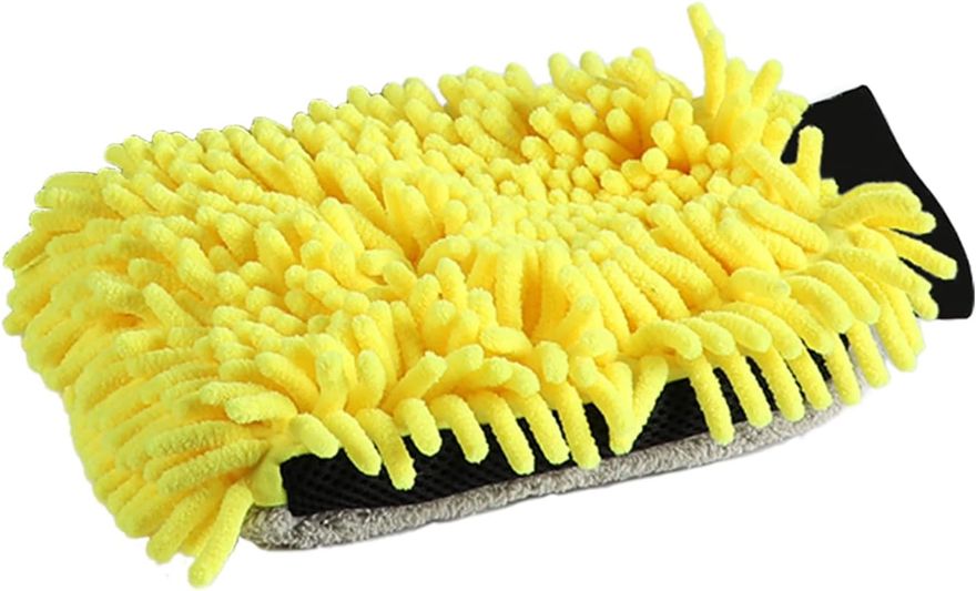 7.09'' x 9.84'' 3-Way Premium Chenille Wash Mitt - CWG002
