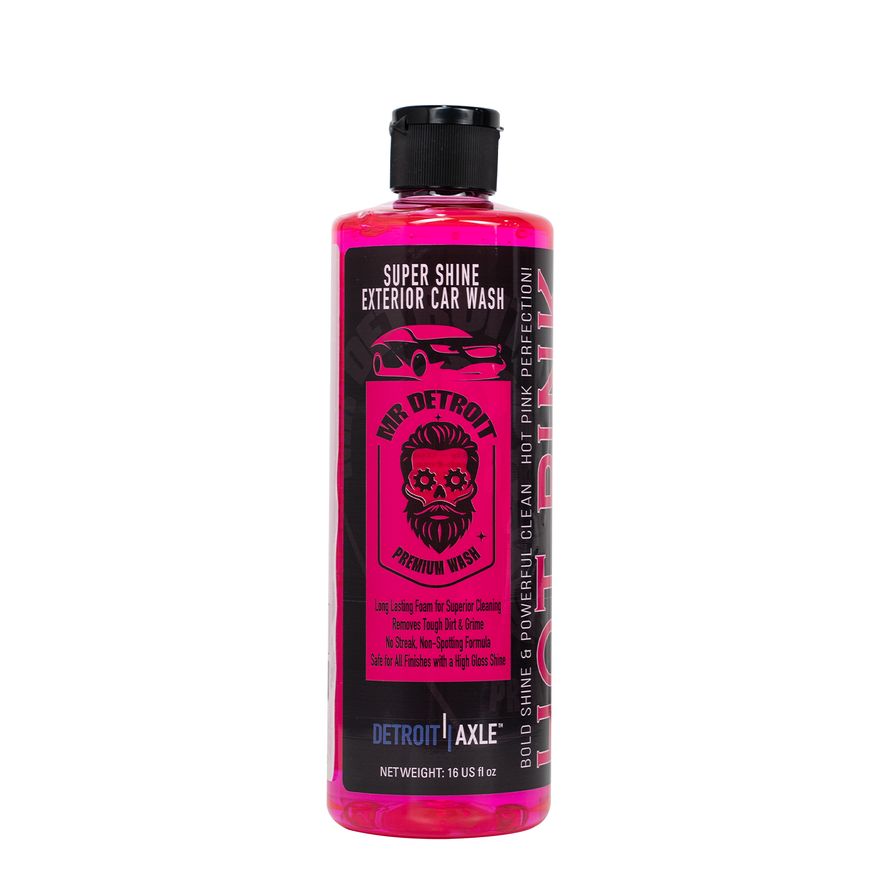 Hot Pink Car Wash Soap 16oz Bottle with Flip Cap - DACW03