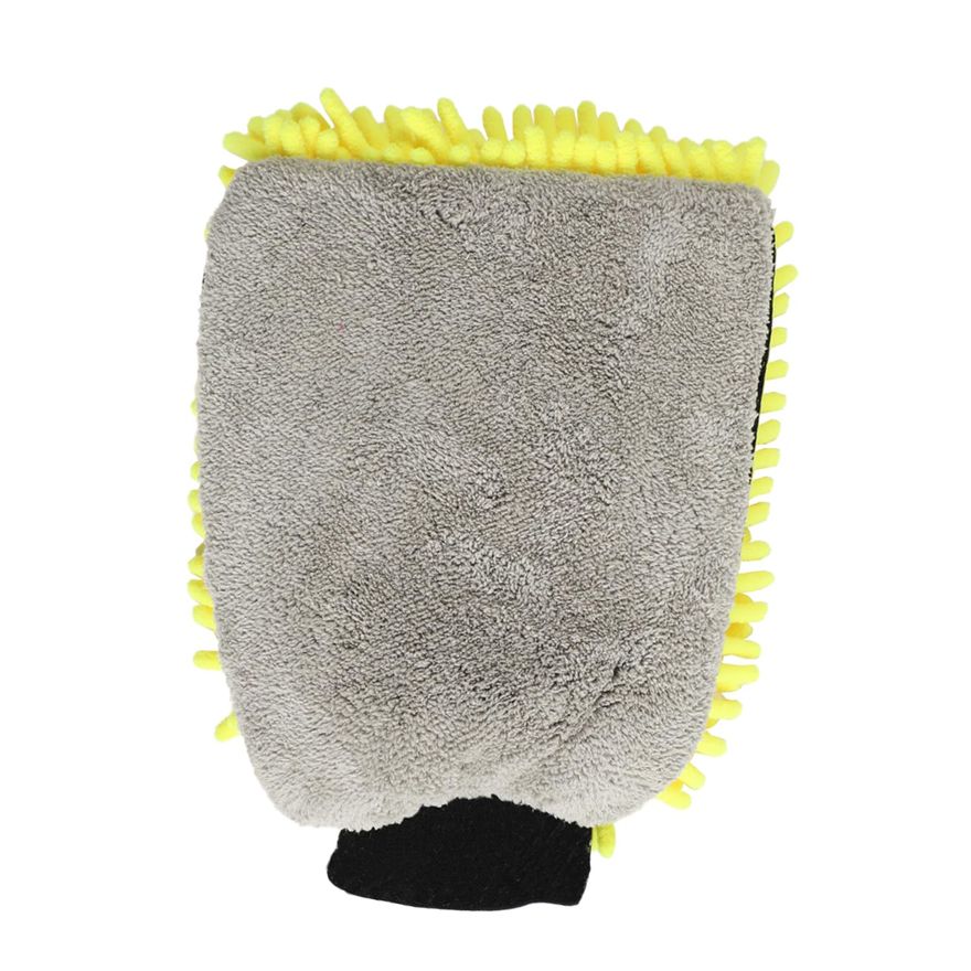 7.09'' x 9.84'' 3-Way Premium Chenille Wash Mitt - CWG002