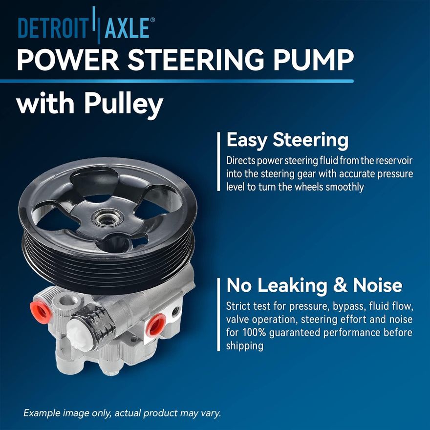 Power steering shop pump pulley noise