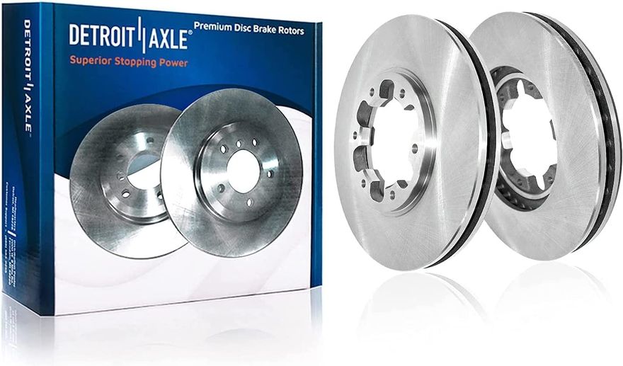 Front Disc Brake Rotors - R-31158 x2