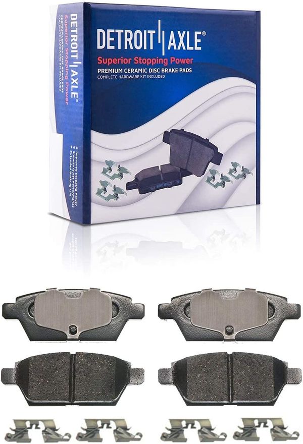 Rear Ceramic Brake Pads - P-1161 x2