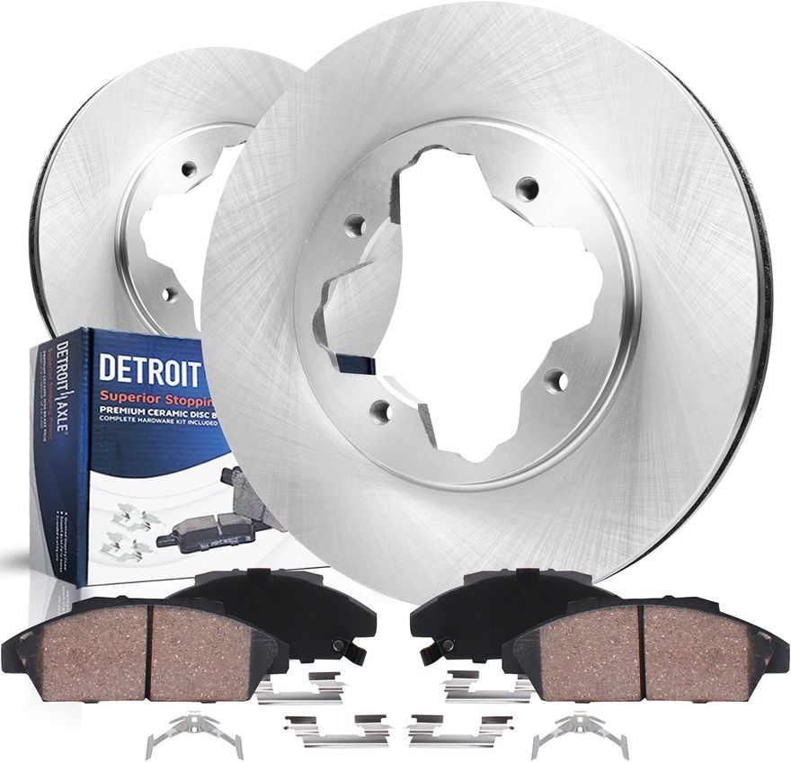 Main Image - Front Disc Rotors Brake Pads