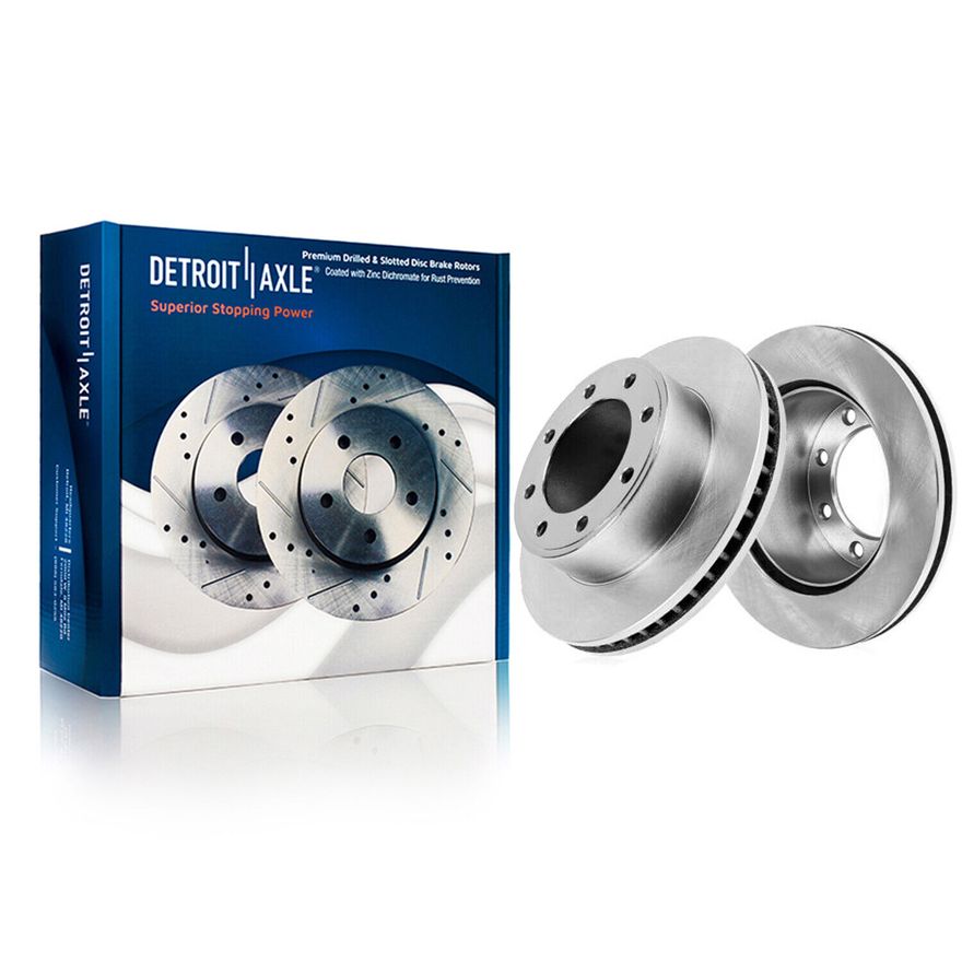 Rear Disc Brake Rotors - R-54073 x2