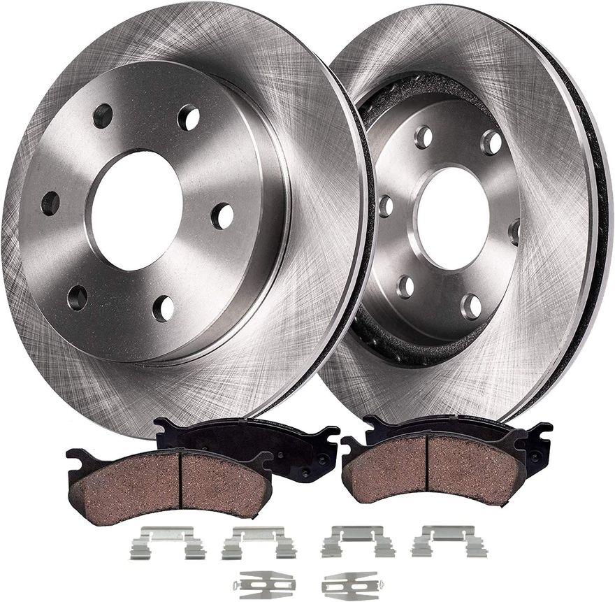 Main Image - Rear Disc Rotors Brake Pads