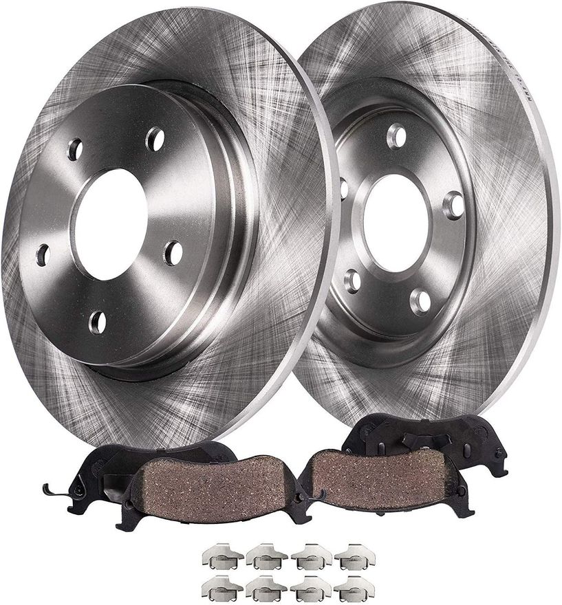 Main Image - Rear Disc Rotors Brake Pads